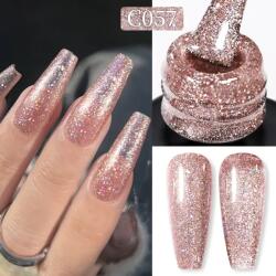 BORN PRETTY Pro UV/LED HEMA FREE gél lakk 15 ml - C057 - Light Gold Holo Glitter (58740-57)