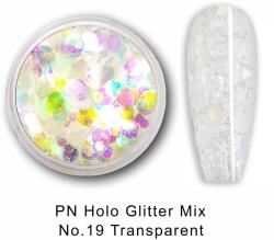Palota Nails PN Holo glitter mix No. 19 Transparent