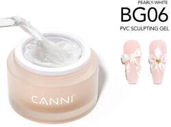 CANNI díszítő zselé - BG06 - Sculpting Gel gyurmazselé 10g - Pearly White (25101-6)