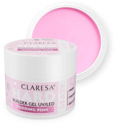 CLARESA Hard&Easy Builder Gél 12g - Pudding Pink - palotanails