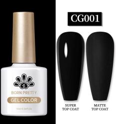 BORN PRETTY UV/LED gél lakk 10 ml - CG001 - Fekete (55845-1)