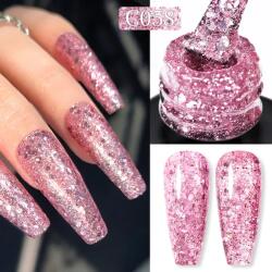 BORN PRETTY Pro UV/LED HEMA FREE gél lakk 15 ml - C058 - Rose Gold Sequins (58740-58)