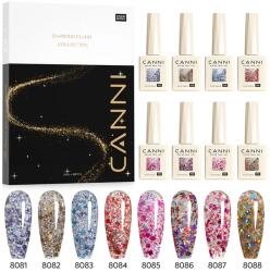CANNI HEMA FREE szett 8x9ml - No. 11 - Glitz Flash Collection (13031KK)