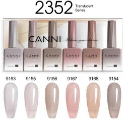 CANNI HEMA FREE UV/LED gél lakk szett 6x9ml - 2352 (1302k2)