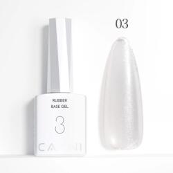 CANNI HEMA FREE Rubber Base Gel - 9 ml - X03 Shiny Silver (13032)