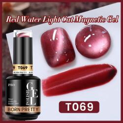 BORN PRETTY PRO UV/LED gél lakk 15 ml - T069 - Red Cat Magnetic Gel (60219-7)