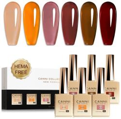 CANNI HEMA FREE UV/LED gél lakk szett 6x9ml - 2323 (1302k2)