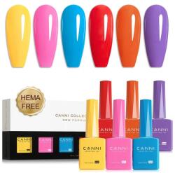 CANNI HEMA FREE UV/LED gél lakk szett 6x9ml - 2322 (1302k2)