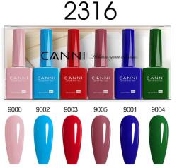 CANNI HEMA FREE UV/LED gél lakk szett 6x9ml - 2316 (1302k2)