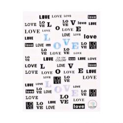 Palota Nails Köröm matrica 3D-s - Love - No. CA104- 71