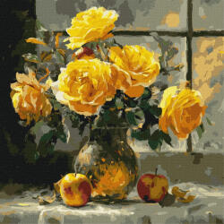 Ideyka Set pictura pe numere, cu sasiu, Tandrete de petale, 40x40 cm (KHO3347)