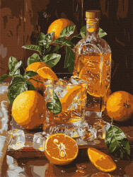 Ideyka Set pictura pe numere, cu sasiu, Dupa amiaza portocalie, 30x40 cm (KHO5754)