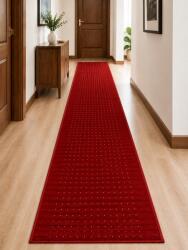 Stanford Traversa Greceasca Stanford Red Sugar, Tesatura Plata, Latime 0.80 m, Marime 80 x 700 cm, Red, Antiderapant, Festonata Surfilata Tivita, Antialergica, Polipropilena, Bucatarie, Sufragerie Covor