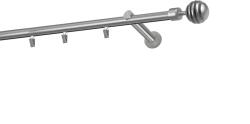 MCe System - Galerie 19 mm - bară cu șină - simplă - VERONA - satin (GAL/19D/S\VER) Suport draperie
