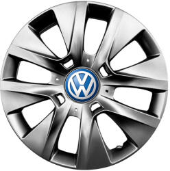 AutoHelix MSA Set 4 capace roti 14 inchi (R14) compatibile Volkswagen - Model 225, Sigla Albastra (225VwAlbastru)