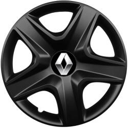 AutoHelix MSA Set 4 capace roti 16 inchi (R16) compatibile RENAULT, Model 418 Black (Black418RENAULT)