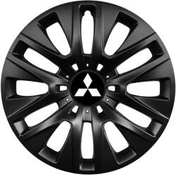 AutoHelix MSA Set 4 capace roti 16 inchi (R16) compatibile MITSUBISHI, Model 429 Black (Black429Mitsubishi)