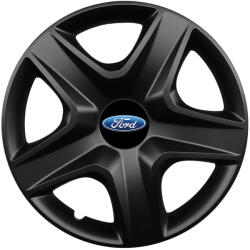 AutoHelix MSA Set 4 capace roti 16 inchi (R16) compatibile FORD, Model 418 Black (Black418FORD)