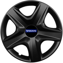 AutoHelix MSA Set 4 capace roti 16 inchi (R16) compatibile VOLVO, Model 418 Black (Black418VOLVO)