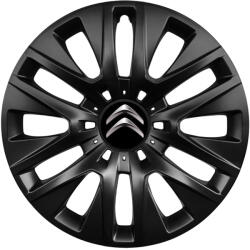 AutoHelix MSA Set 4 capace roti 16 inchi (R16) compatibile CITROEN, Model 429 Black (Black429citroen)