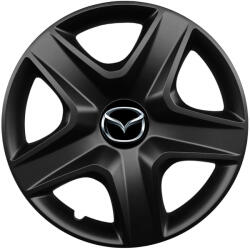 AutoHelix MSA Set 4 capace roti 16 inchi (R16) compatibile MAZDA, Model 418 Black (Black418MAZDA)