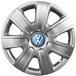 AutoHelix MSA Set 4 capace roti 15 inchi (R15) compatibile Volkswagen, Model - 325, Sigla Albastra (325VwAlbastru)