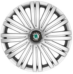 AutoHelix MSA Set 4 capace roti 16 inchi (R16) compatibile SKODA Fabia, Octavia I, II, III, Roomster, Felicia, Rapid, Superb, Yeti Model-422 (422skoda)