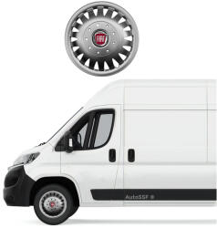 AutoHelix MSA Set 4 capace roti 16 inchi (R16) bombate compatibile Fiat DUCATO, model 410 (410FiatBombate)
