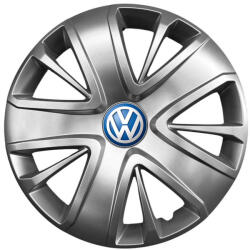 AutoHelix MSA Set 4 capace roti 16 inchi (R16) compatibile gama VOLKSWAGEN model - 428, Sigla Albastra (428VwAlbastru)
