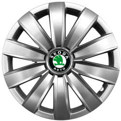 AutoHelix MSA Set 4 capace roti 14 inchi (R14) compatibile SKODA Fabia, Octavia I, II, III, Roomster, Felicia, Rapid, Superb, Yeti Model-226 (000858)