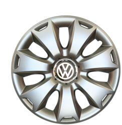 AutoHelix MSA Set 4 capace roti 15 inchi (R15) compatibile VW Volkswagen Golf 4, 5, 6, 7, Passat B5, B6, B7, B8, Jeta, Polo, Sharan, Tiguan, Touran, Touareg, Caddy, Bora, - Model 335 (335Vw)