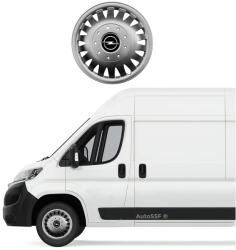 AutoHelix MSA Set 4 capace roti bombate 15 inchi (R15) compatibile Opel Vivaro, Movano, Combo, model 320 (320Opel)