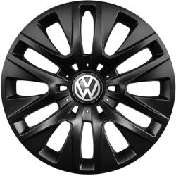 AutoHelix MSA Set 4 capace roti 16 inchi (R16) compatibile VOLKSWAGEN, Model 429 Black (Black429Vw)