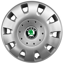AutoHelix MSA Set 4 capace roti 15 inchi (R15) compatibile SKODA Fabia, Octavia I, II, III, Roomster, Felicia, Rapid, Superb, Yeti Model-304 (000841)