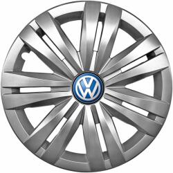 AutoHelix MSA Set 4 capace roti 16 inchi (R16) compatibile gama Volkswagen model - 427, Sigla Albastra (427VwAlbastru)