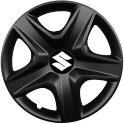 AutoHelix MSA Set 4 capace roti 16 inchi (R16) compatibile SUZUKI, Model 418 Black (Black418SUZUKI)
