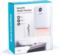 Bewello Fali hősugárzó törölközőtartóval - 800/2000W - 240V - fehér