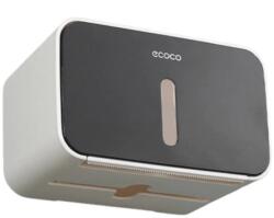 Ecoco Suport hartie igienica cu raft depozitare, dispenser hartie igienica, Dimensiuni, 13, 5 × 13, 5 × 21 cm