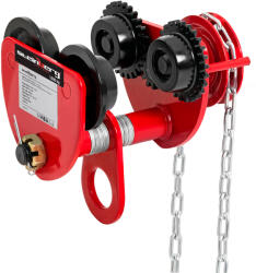 Steinberg Systems Cărucior pentru grinzi - 1.000 kg - lățimea flanșei 77 - 133 mm - cu lanț SBS-RT-1000 (SBS-RT-1000)