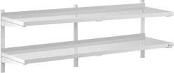 Royal Catering Raft de perete din oțel inoxidabil - 2 rafturi - 40 x 180 cm RCWR-1800.4 (RCWR-1800.4) Raft