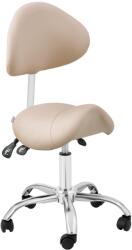 Physa Scaun cu șa - spătar și înălțime scaun reglabile pe înălțime - 51 - 65 cm - 150 kg - Cream, Silver PHYSA MANNHEIM CREAM (PHYSA MANNHEIM CREAM)