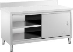 Royal Catering Dulap de lucru din oțel inoxidabil - 150 x 70 x 85 cm - Capacitate de încărcare - 600 kg RCSSCB-150X70-E-B (RCSSCB-150X70-E-B)