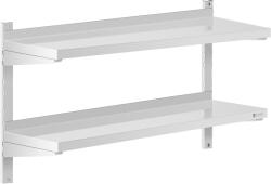 Royal Catering Raft de perete din oțel inoxidabil - 2 rafturi - 30 x 100 cm RCWR-1000.3 (RCWR-1000.3) Raft