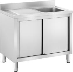 Royal Catering Chiuvetă comercială - 1 basin - Royal Catering - Oţel inoxidabil - 100 x 60 cm RC-IKS09 (RC-IKS09) Chiuveta
