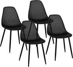 Fromm & Starck Scaun - set de 4 - până la 150 kg - scaun 46 x 51, 5 cm - negru STAR_SEAT_13 (STAR_SEAT_13)
