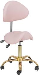 Physa Scaun cu șa - 51 - 65 cm - 150 kg - roz moale/auriu PHYSA MANNHEIM POWDER PINK_GOLD (PHYSA MANNHEIM POWDER PINK_GOLD)