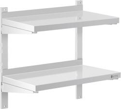 Royal Catering Raft de perete din oțel inoxidabil - 2 rafturi - 30 x 60 cm RCWR-600.3 (RCWR-600.3) Raft