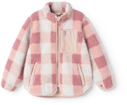 LIEWOOD Nolan polárdzseki Mega Check / Rose blush 80-152 (LWD-448)