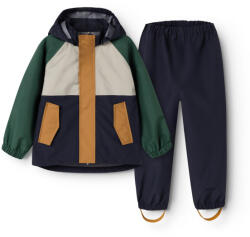 LIEWOOD Pedia vízálló szett - kabát és nadrág Garden green multi mix - LWD-450 (LWD-450)
