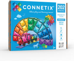 Connetix mágneses építőkészlet Bright Mega Pack 202 db - CTX-033 (CTX-033)
